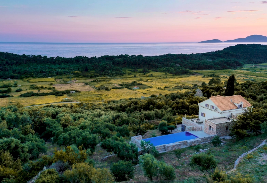 Mediterrane Villa mit freiem Meerblick - Insel Šipan